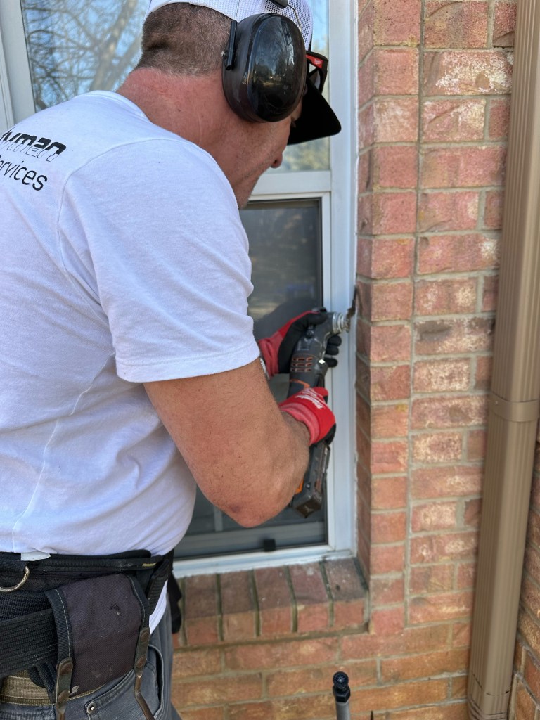 Exterior Window Re-caulking by Mansfield Handyman Services