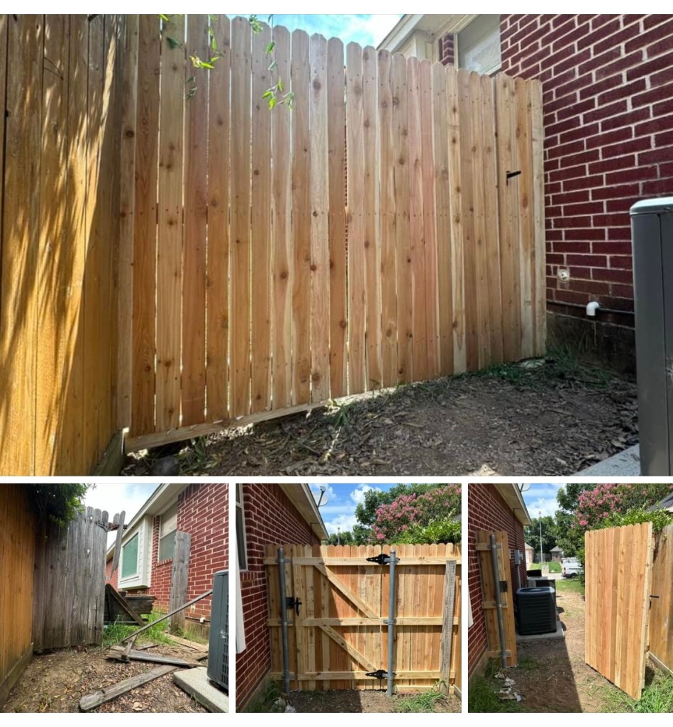 Cedar Fence & Gate Replacement in Mansfield Texas