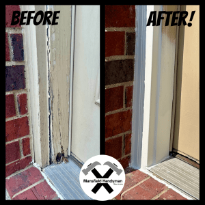 Before & After Pictures of Door Jamb and Brick Moulding Repair